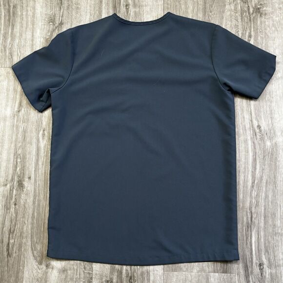 FIGS Technical Collection Scrub Top Women's Size Medium PO 1738 Dark Harbor - Picture 3 of 8